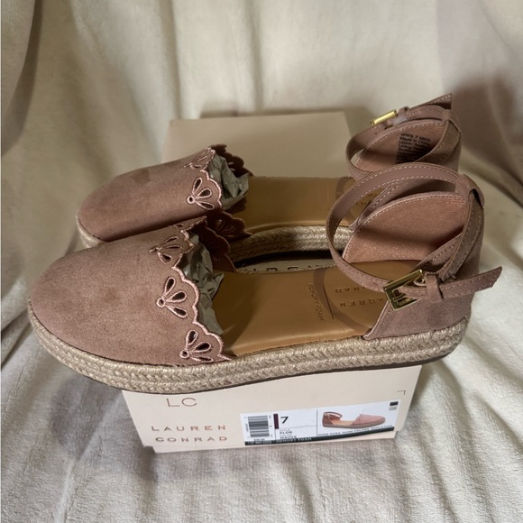 LC Lauren Conrad women’s flor espadrilles sandals - Picture 6 of 8